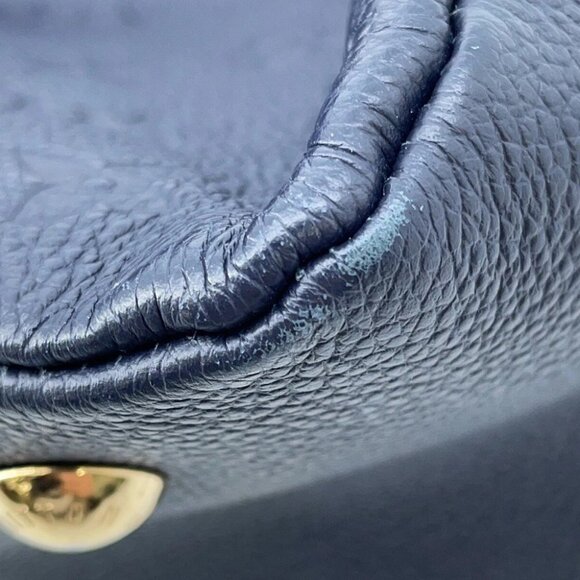 LOUIS VUITTON Pomthieu Size PM Monogram Empreinte Leather Marine Rouge M43721 - Picture 5 of 15